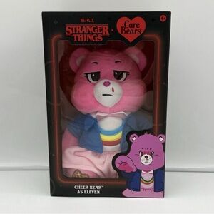Netflix Stranger Things X Care Bears Cheer Bear as Eleven 12" PLUSH NEW SHIP NOW